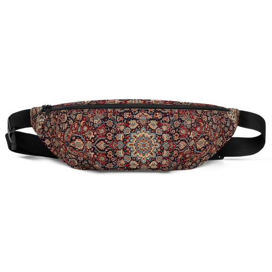 Product Persian Rug fanny pack front view water-resistant festival waist bag artistic design