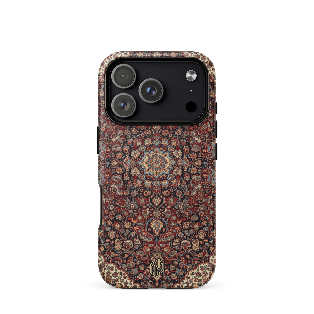 Persian Rug MagSafe iPhone 17 Pro case oriental carpet design shockproof TPU protective cover