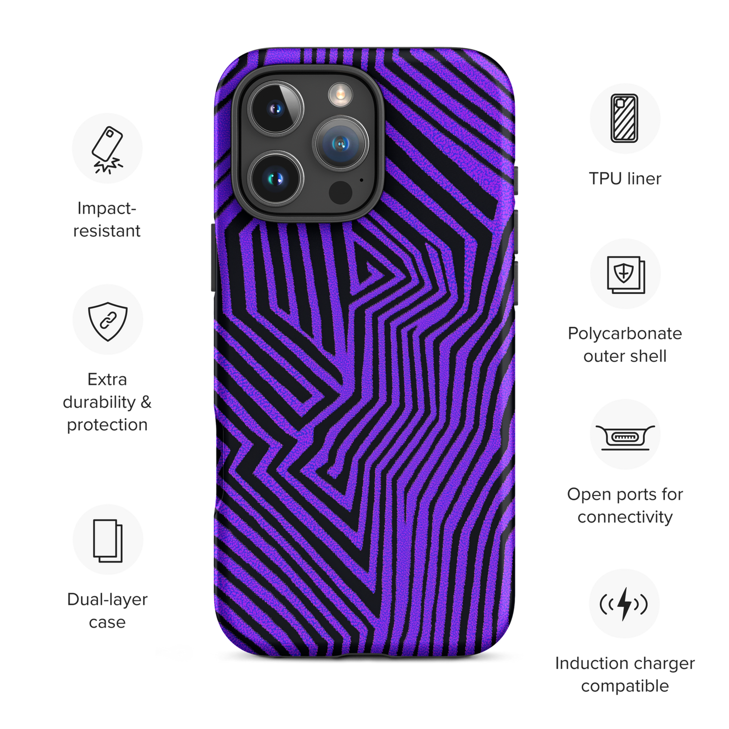 Amethyst Maze - iPhone Case
