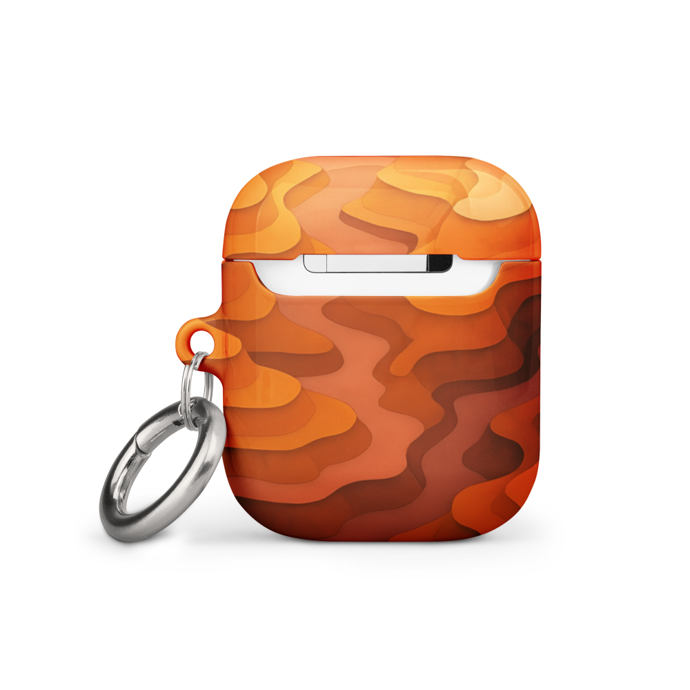 Temple Dune AirPods Gen 1 case back view dune pattern impact-absorbing material"