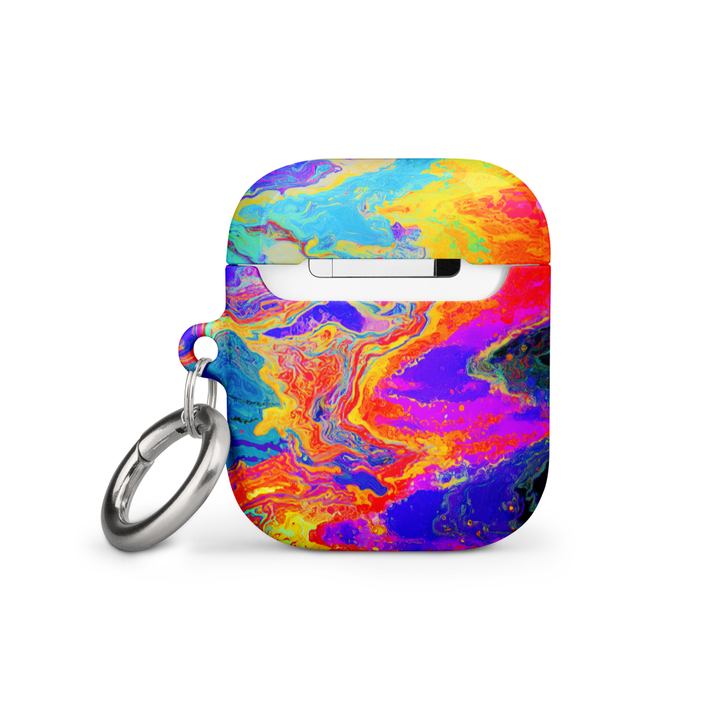 Chromadelic Flow AirPods case back showing vibrant pattern