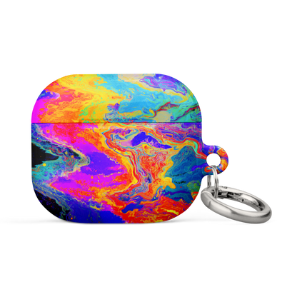 Chromadelic Flow psychedelic AirPods case Gen 3 case front view