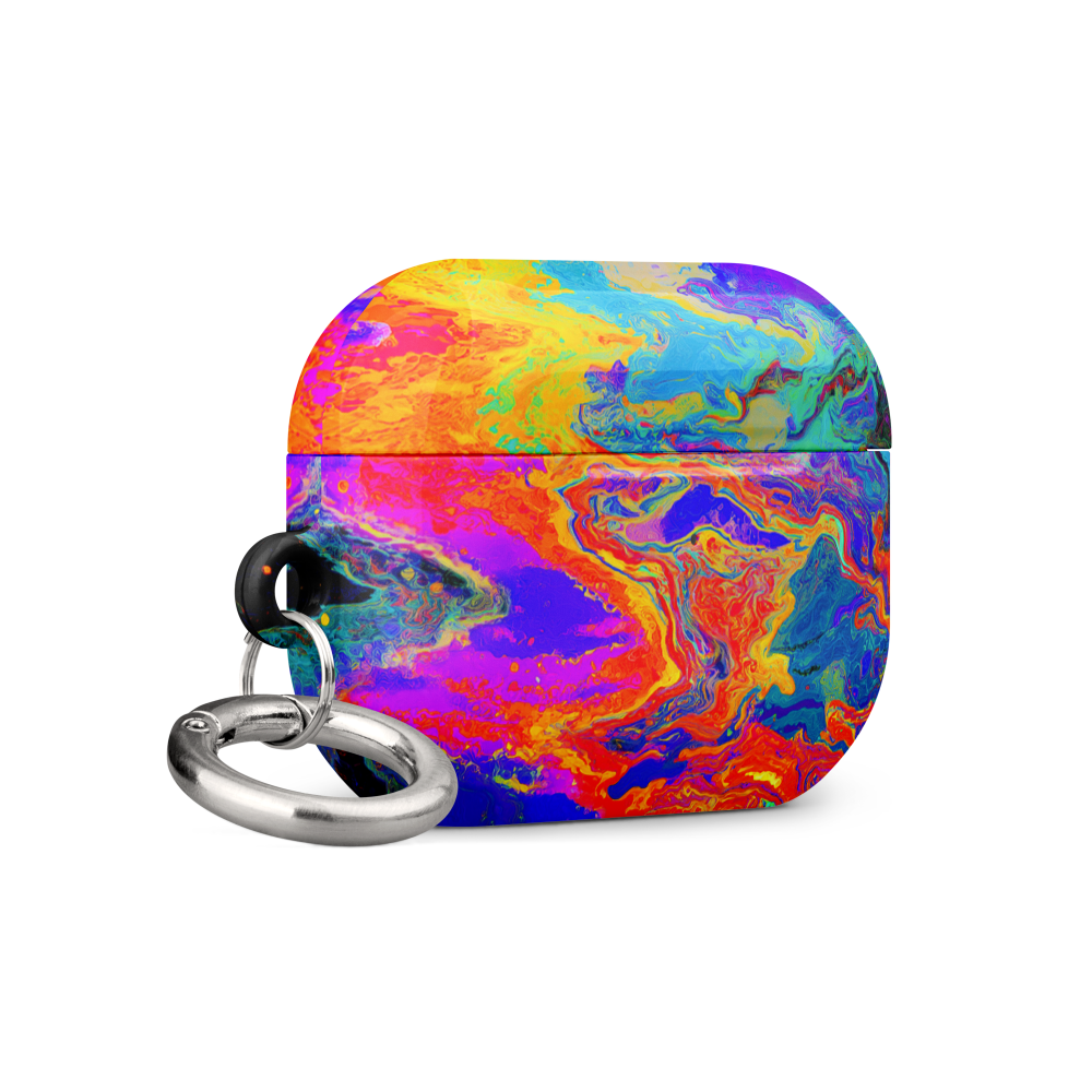 Chromadelic Flow AirPods Pro Gen 2 case angle vibrant detail