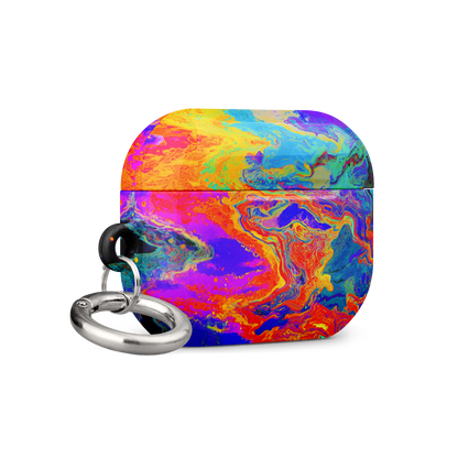 Chromadelic Flow AirPods Pro Gen 2 case angle vibrant detail