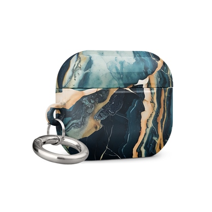 Azure Stone AirPods Pro Gen 2 case angle with marble detail