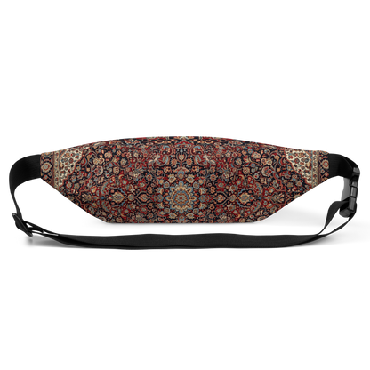 Persian Mandala fanny pack back view detailed mandala pattern festival waist bag