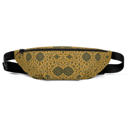 Fanny pack with a pattern on a white background