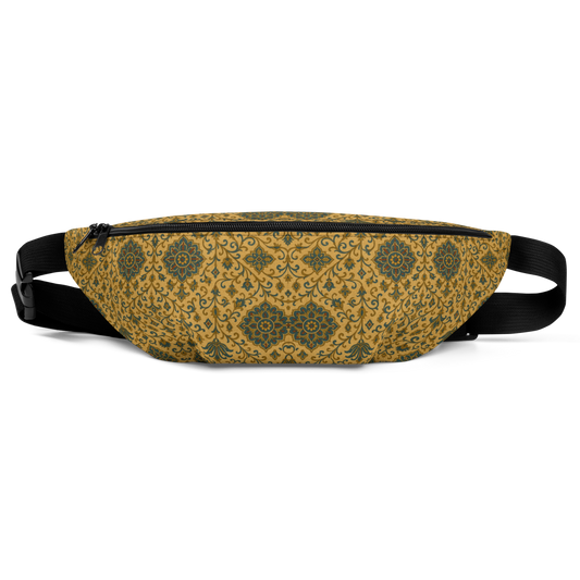 Fanny pack with a pattern on a white background