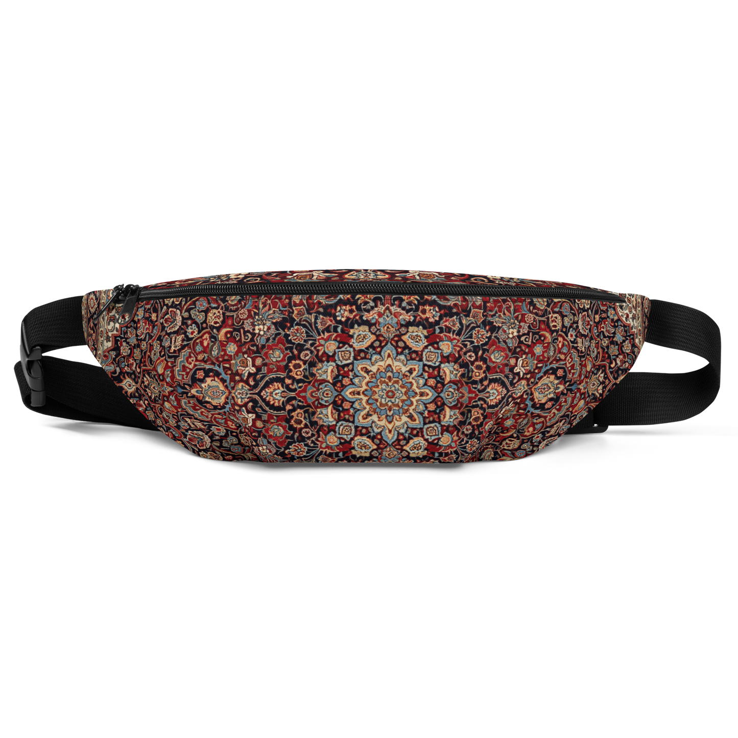 Product Persian Rug fanny pack front view water-resistant festival waist bag artistic design