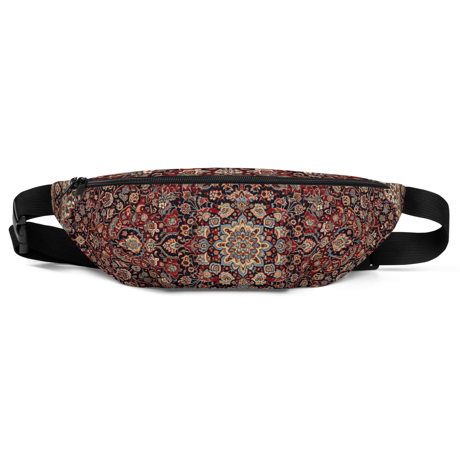 Product Persian Rug fanny pack front view water-resistant festival waist bag artistic design