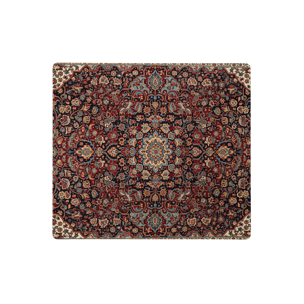 Persian Rug gaming mouse pad 18x16 compact non-slip desk mat polyester Case Temple