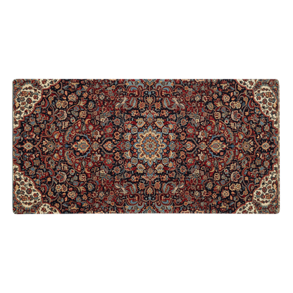 Persian Rug gaming mouse pad 36x18 non-slip desk mat polyester surface Case Temple