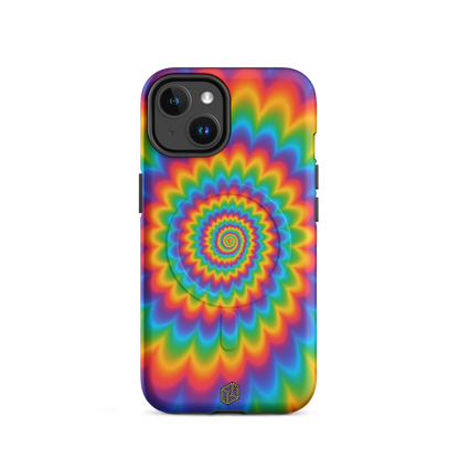 Case Temple Prismatic Spiral MagSafe iPhone 14 case front view