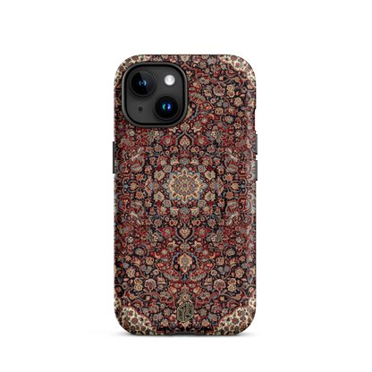 Persian Rug MagSafe iPhone 15 case vintage oriental carpet mandala shockproof protection