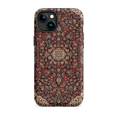 Persian Rug MagSafe iPhone 15 Plus case vintage mandala wireless charging TPU cover
