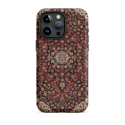 Persian Rug MagSafe iPhone 15 Pro Max case vintage mandala protective wireless charging