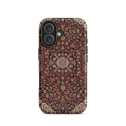 Persian Rug MagSafe iPhone 16 case vintage oriental carpet mandala shockproof protection