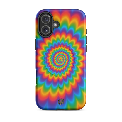 Case Temple Prismatic Spiral MagSafe iPhone 16 case front view