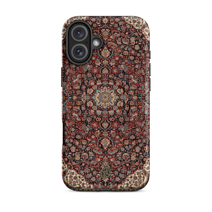 Persian Rug MagSafe iPhone 16 Plus case vintage mandala wireless charging TPU Case Temple