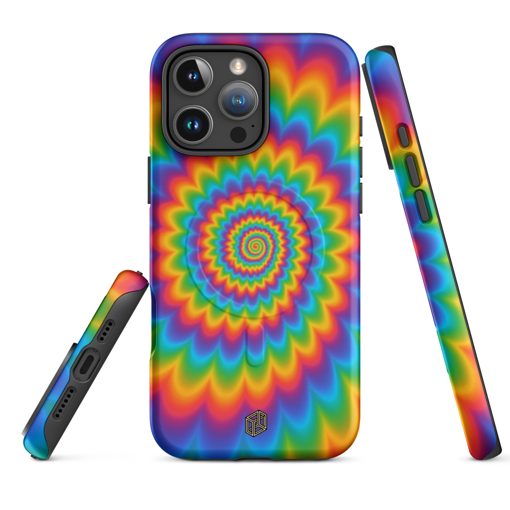 Case Temple Prismatic Spiral MagSafe iPhone 16 Pro Max protective case