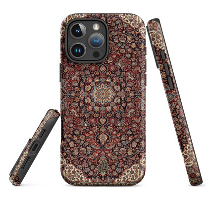 Persian Rug MagSafe iPhone 17 Pro Max case matte vintage mandala ethnic design shockproof Case Temple