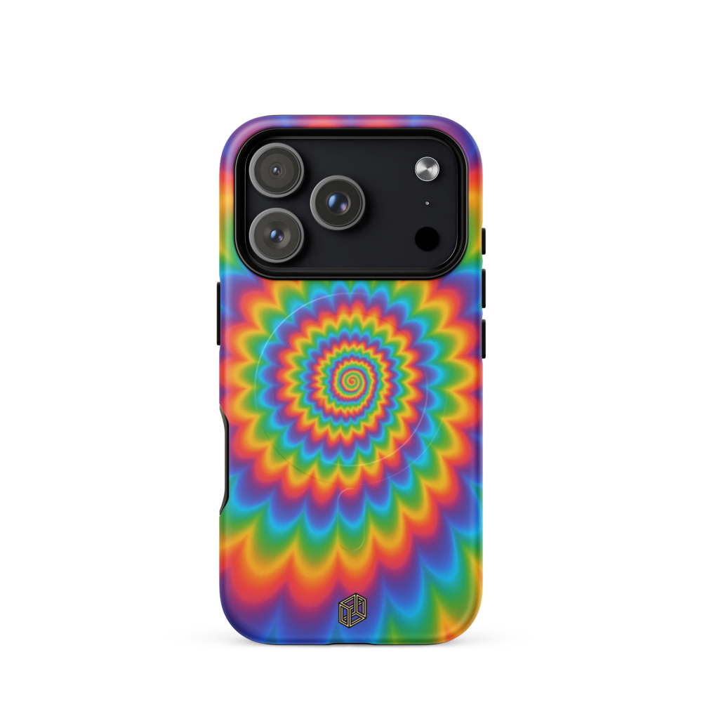 Case Temple Prismatic Spiral MagSafe iPhone 17 Pro protective case