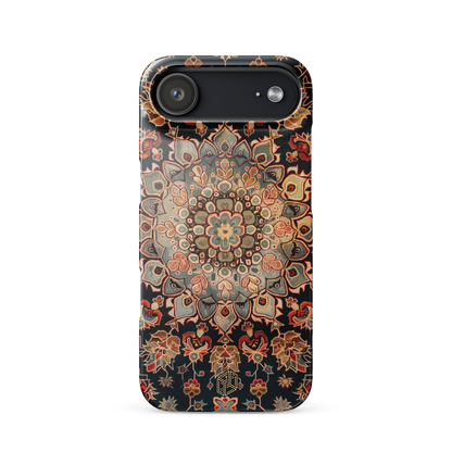 iPhone 17 case with a colorful Persian rug design
