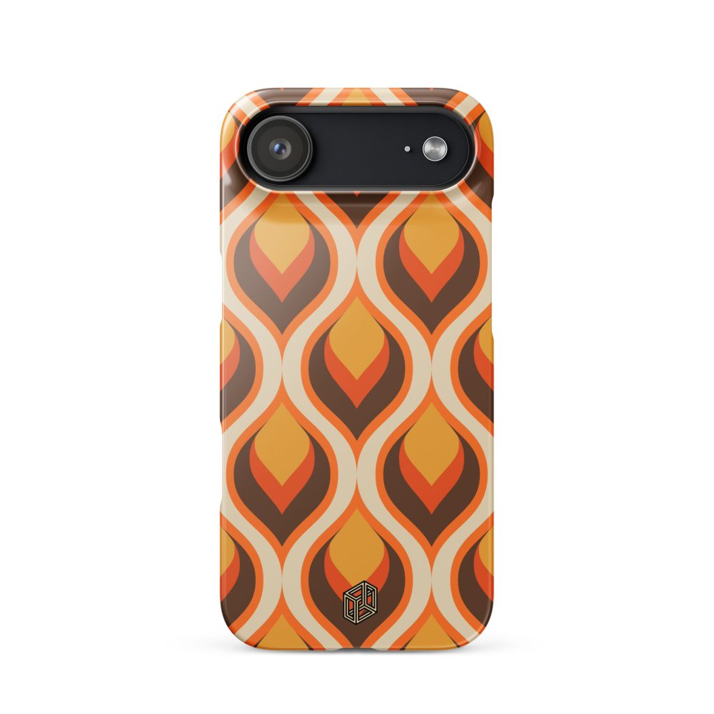 iPhone 17 case with a retro pattern 