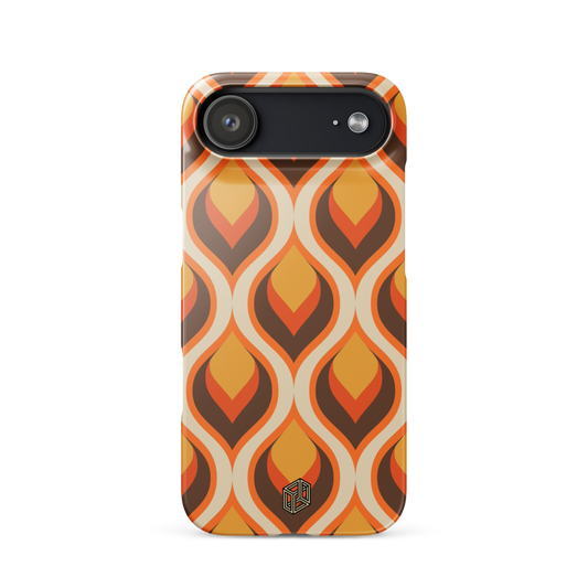 iPhone 17 case with a retro pattern 