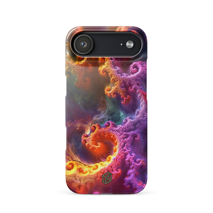 iPhone case with a colorful fractal design | Trippy