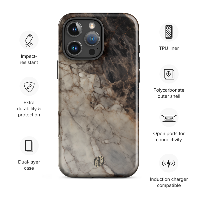 Marble Eclipse - iPhone Case