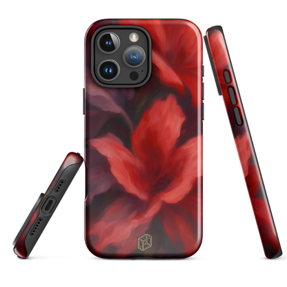 Crimson Bloom - iPhone Case