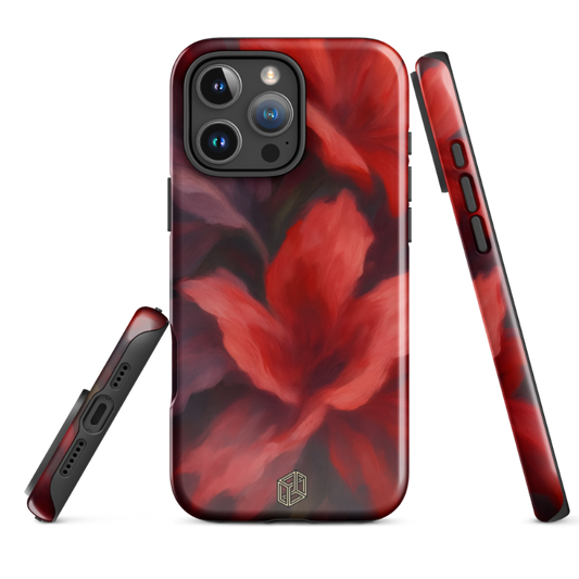 Crimson Bloom - iPhone Case