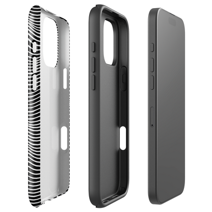 Monochrome Waves - iPhone Case