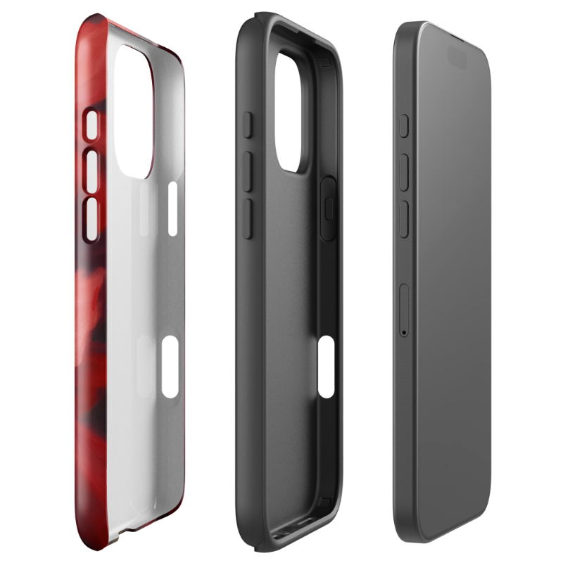 Crimson Bloom - iPhone Case