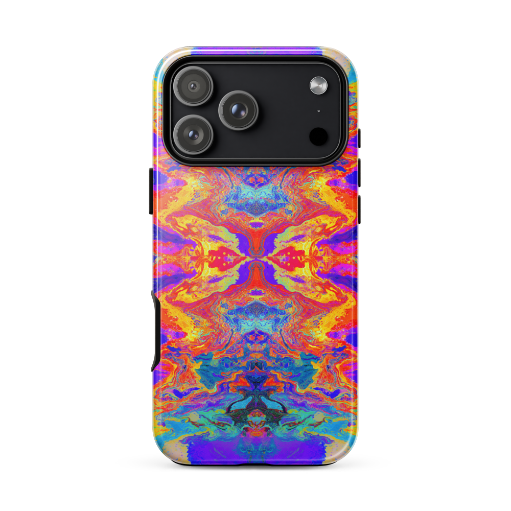 Trippy colorful iphone 17 case