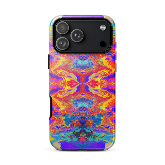 Trippy colorful iphone 17 case