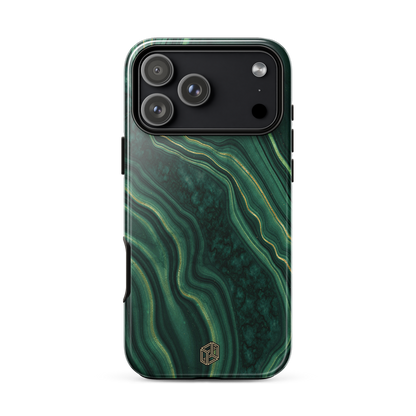 Green marble iPhone case by case temple