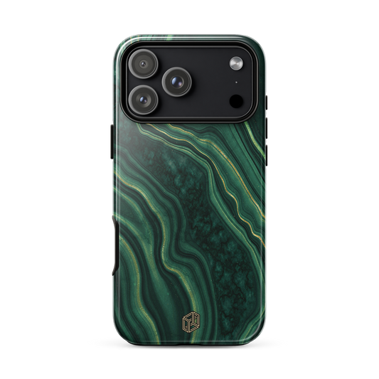 Green marble iPhone case by case temple