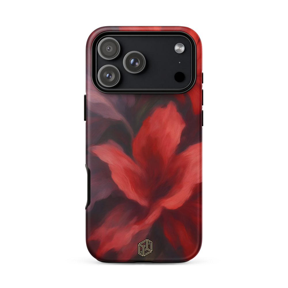 Red Floral iPhone 17 Pro Max Case
